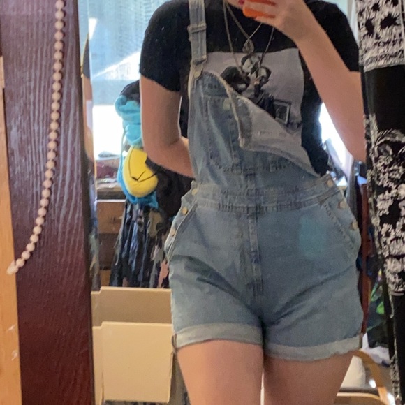 Lilly Loves Pants - Light blue wash denim overalls